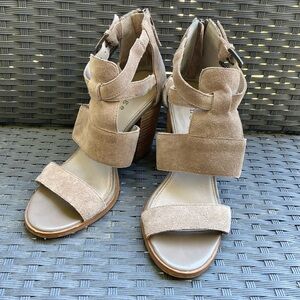 Nordstrom Suede Sandal Block Heels